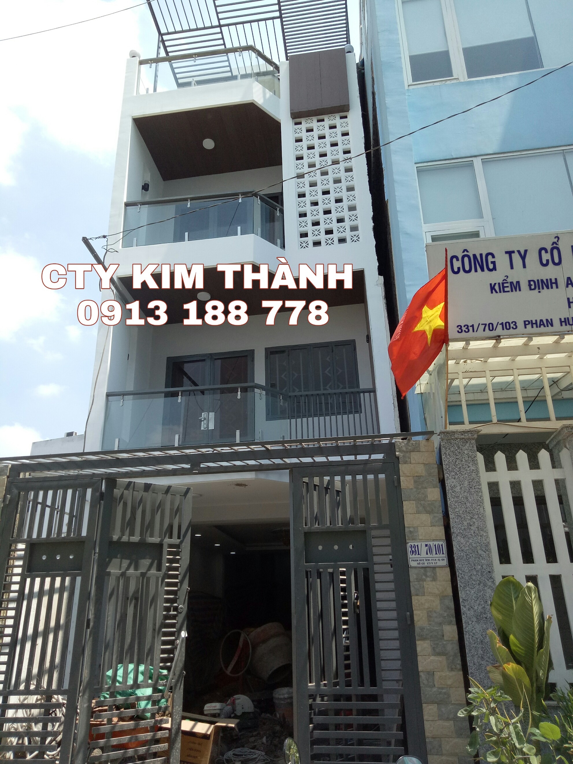 Xử lý nhà nghiêng Phan Huy ích, phường 14, Q gò vấp